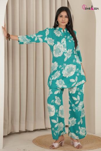 Dveeja chhava coord set ladies garments wholesale market in surat